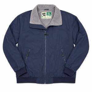 Vintage Wear Guard Navy Blue Fleece Lined Bomber Jacket XL